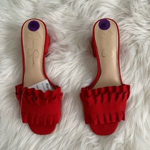 Red Jessica Simpson shoes